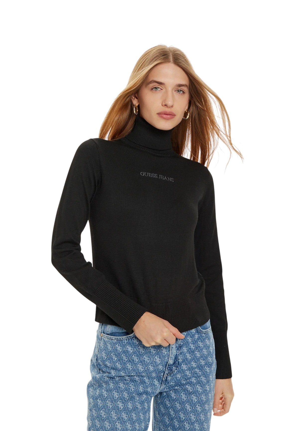 Maglione Collo Alto W4BR15 Jet Black A996