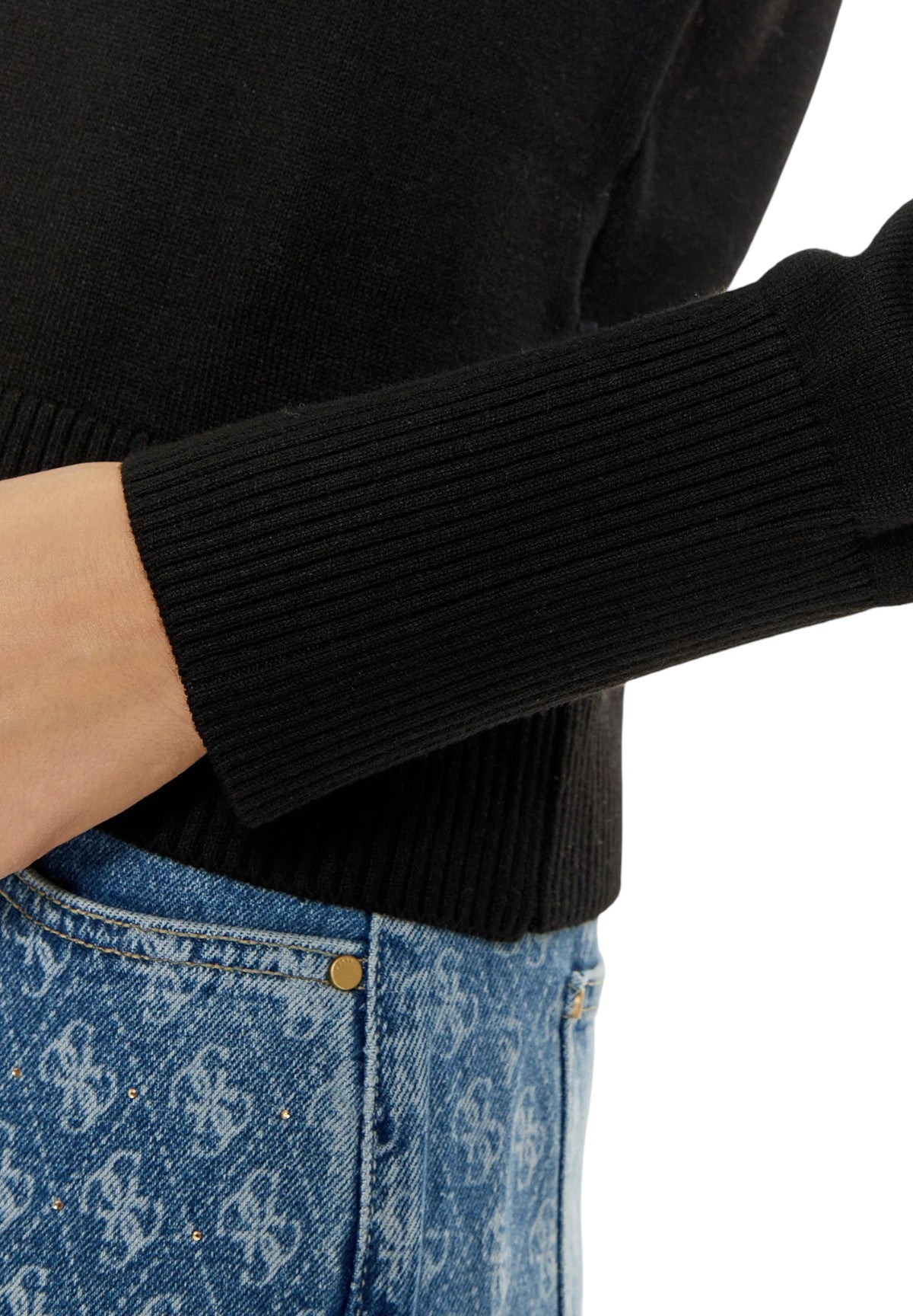 Maglione Collo Alto W4BR15 Jet Black A996