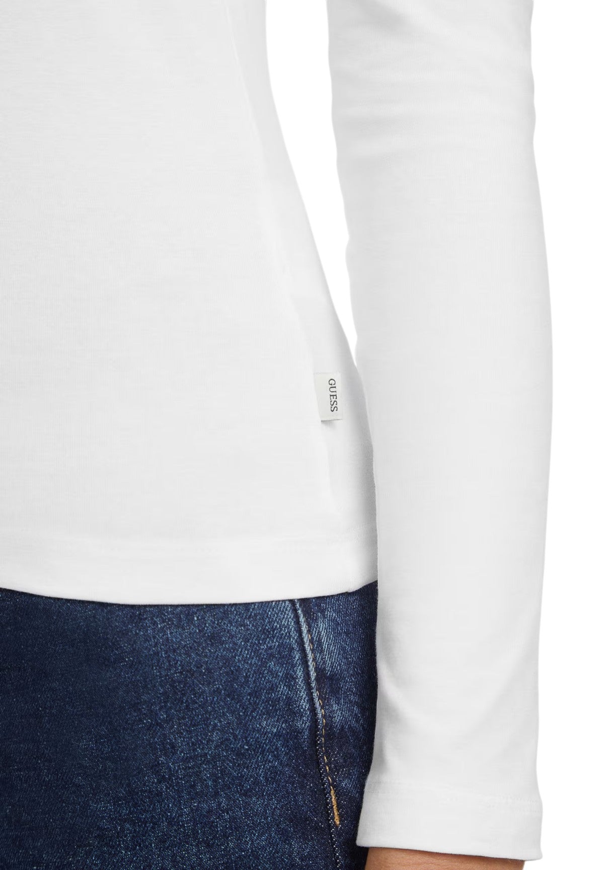 T-shirt a Maniche Lunghe W4YI21 Pure White