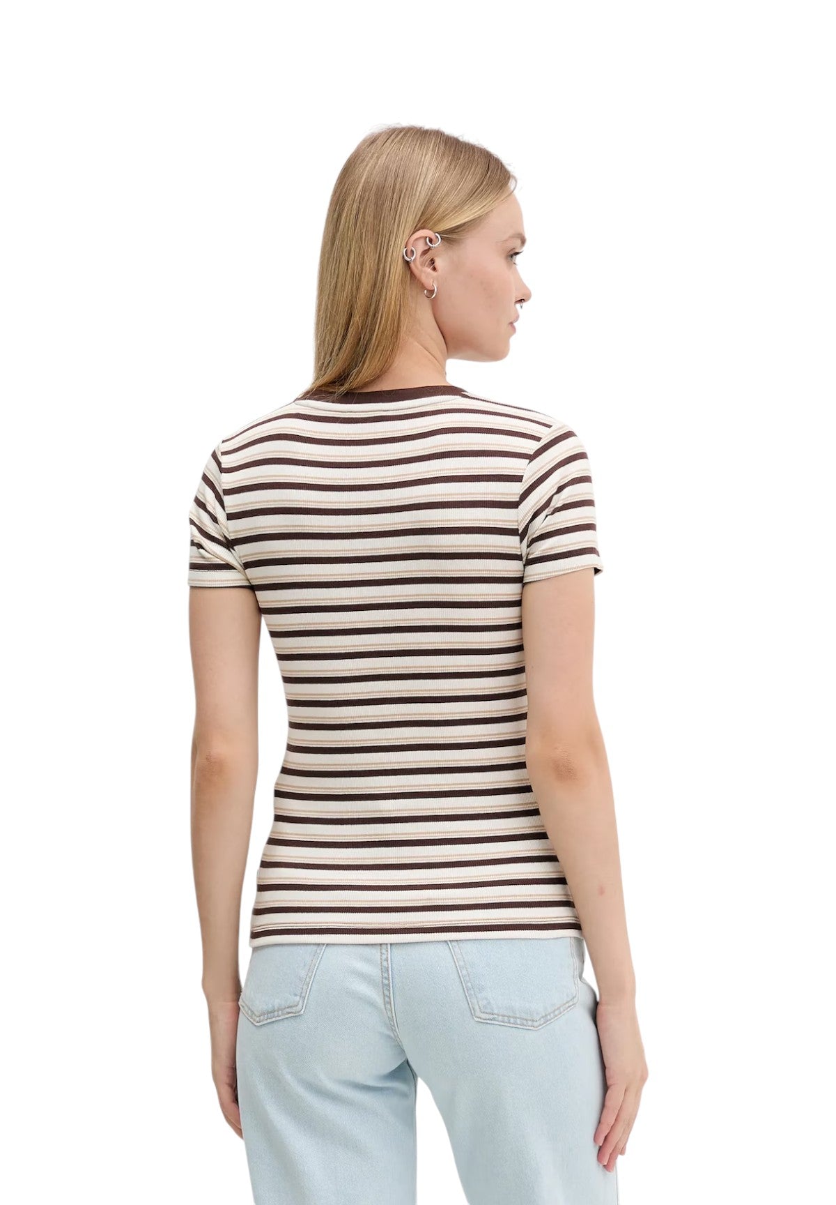 T-shirt a Maniche Corte W5BP52 Biscotti Multi Strip