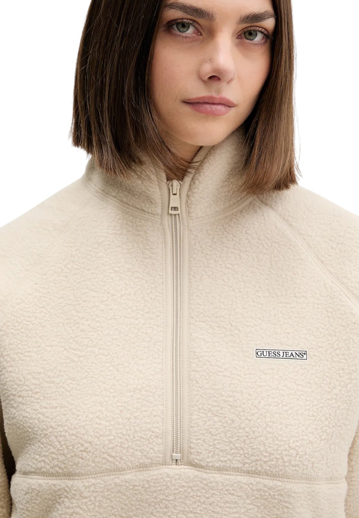 Felpa Full-Zip W5BQ18 Ecru