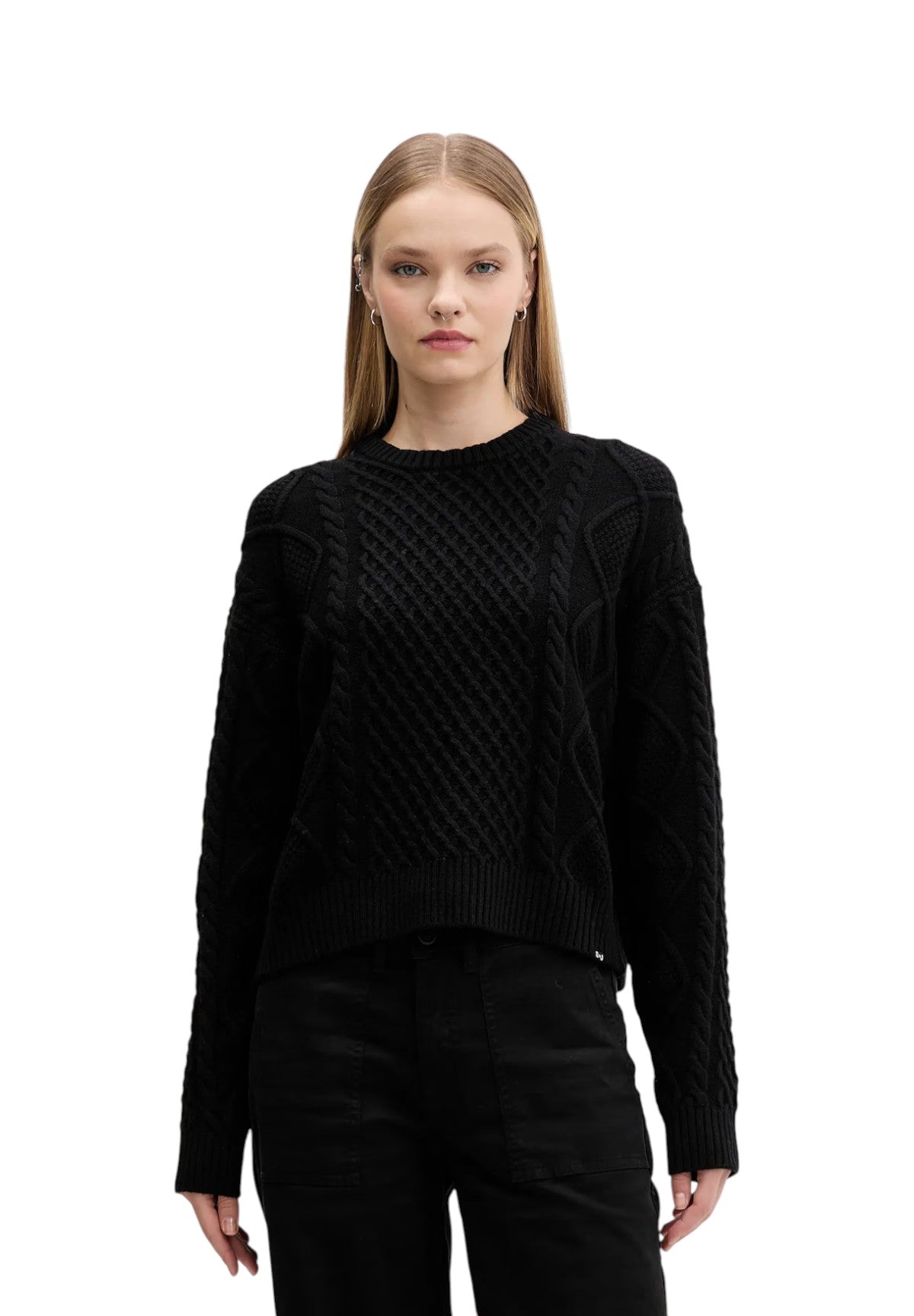 Maglione Girocollo W5BR09 Jet Black A996