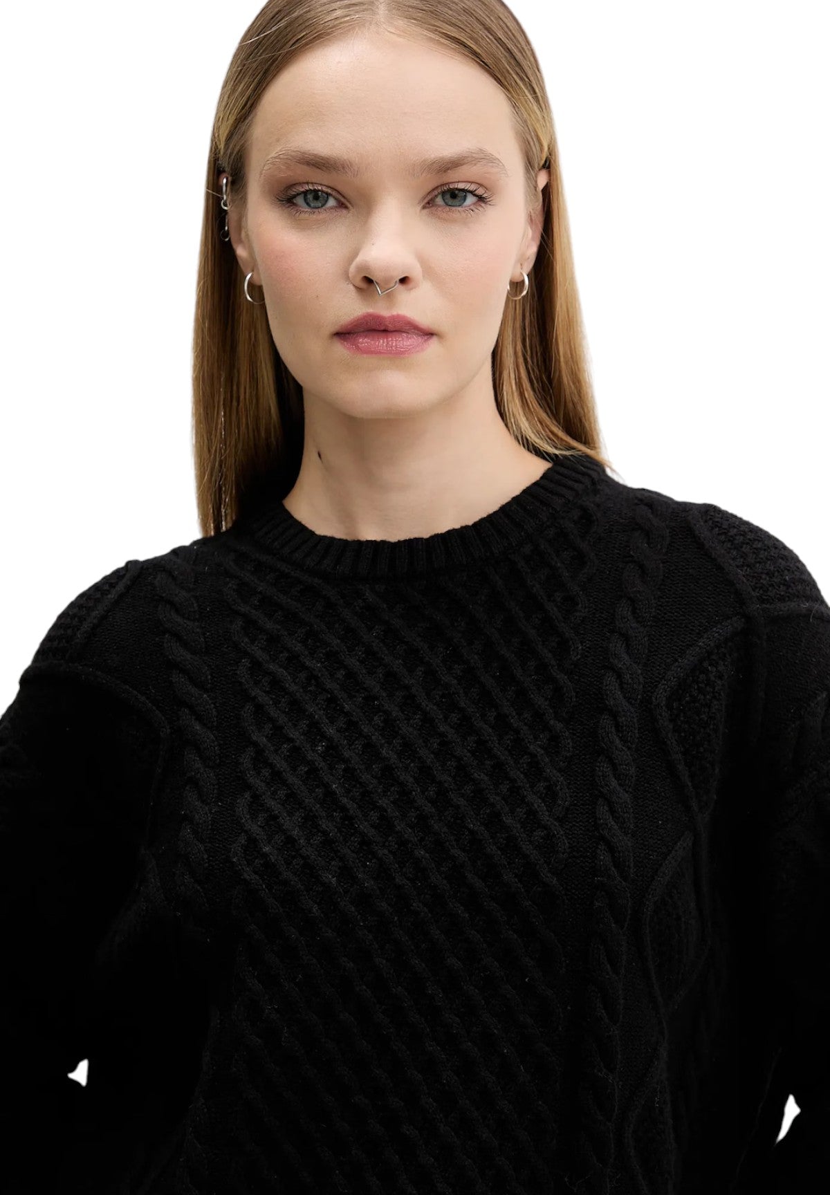 Maglione Girocollo W5BR09 Jet Black A996