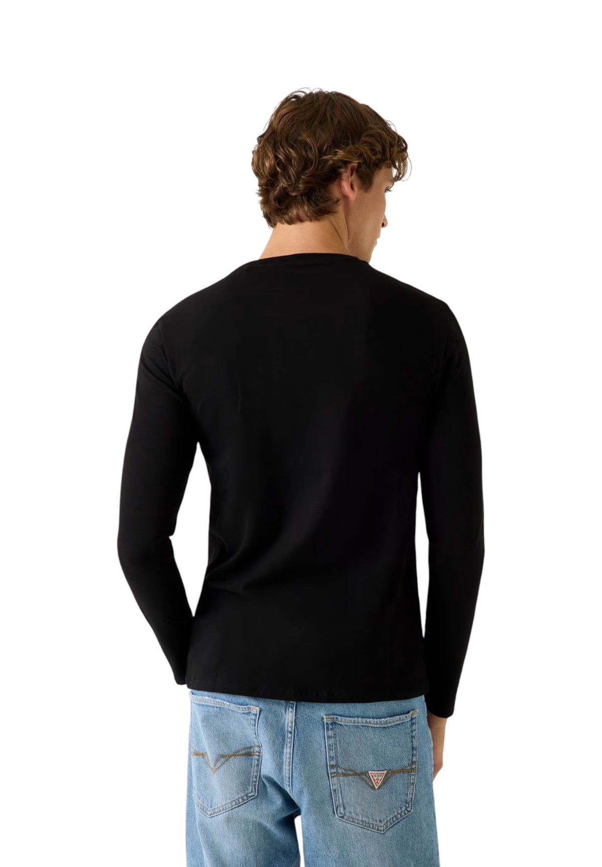 T-shirt a Maniche Lunghe M2YI28 Jet Black A996