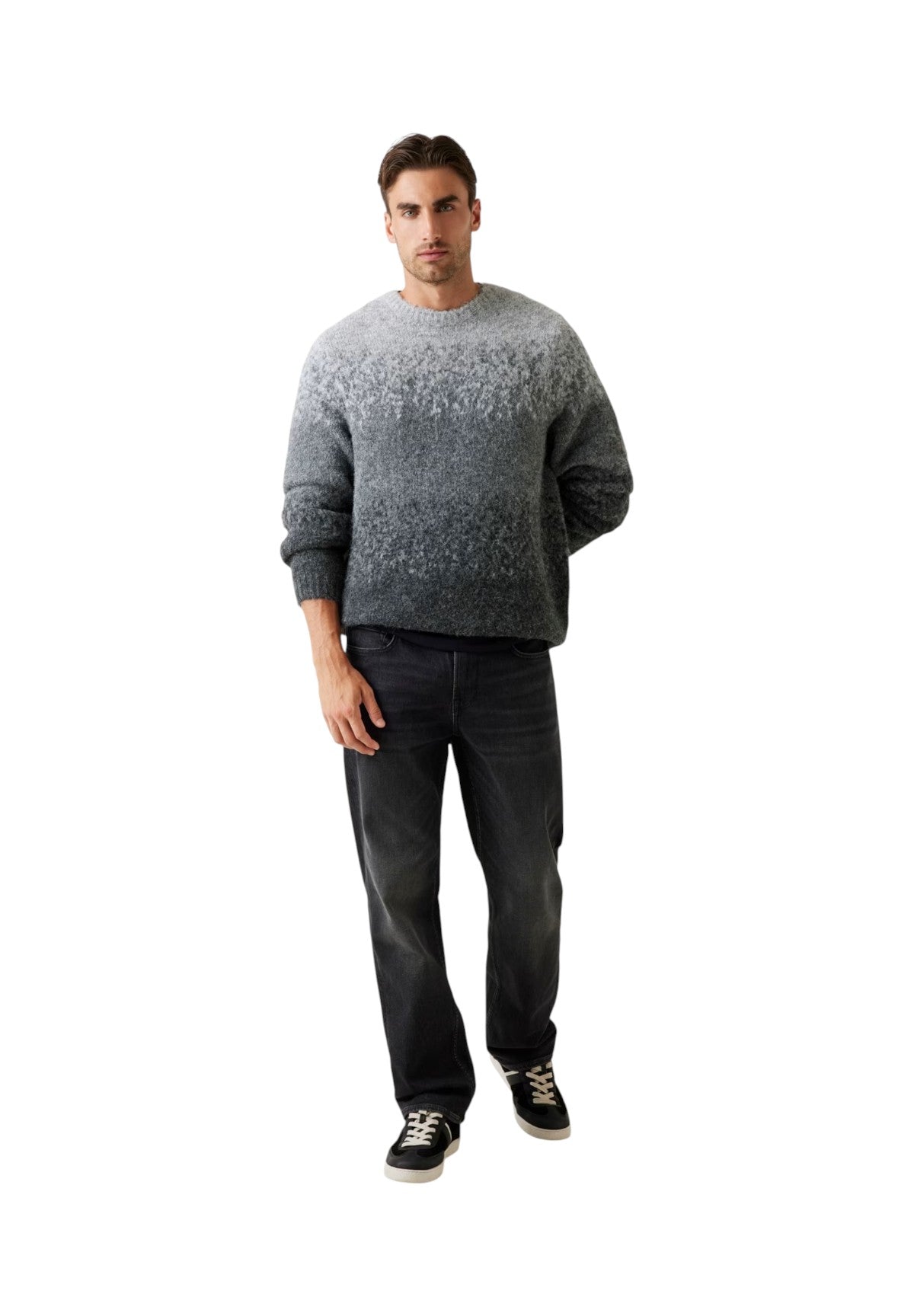 Maglione Girocollo M5BR39 Overcast Heather Mul