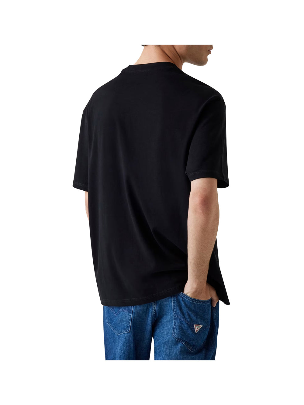 T-shirt a Maniche Corte Patch At Chest Tee M5YI27 Jet Black A996