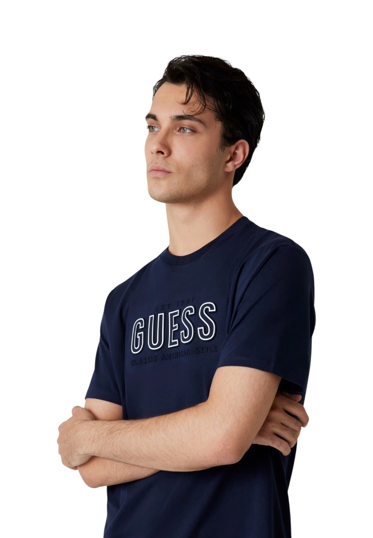 T-shirt a Maniche Corte Logo a Sbalzo M5YI44 Smart blue multi