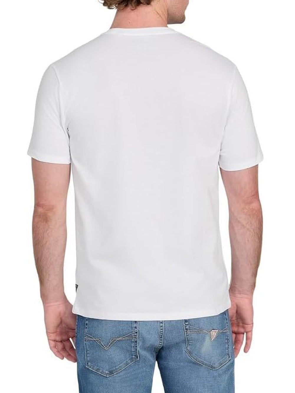 T-shirt a Maniche Corte Basic Embossed Logo Tee M5YI44 Pure White