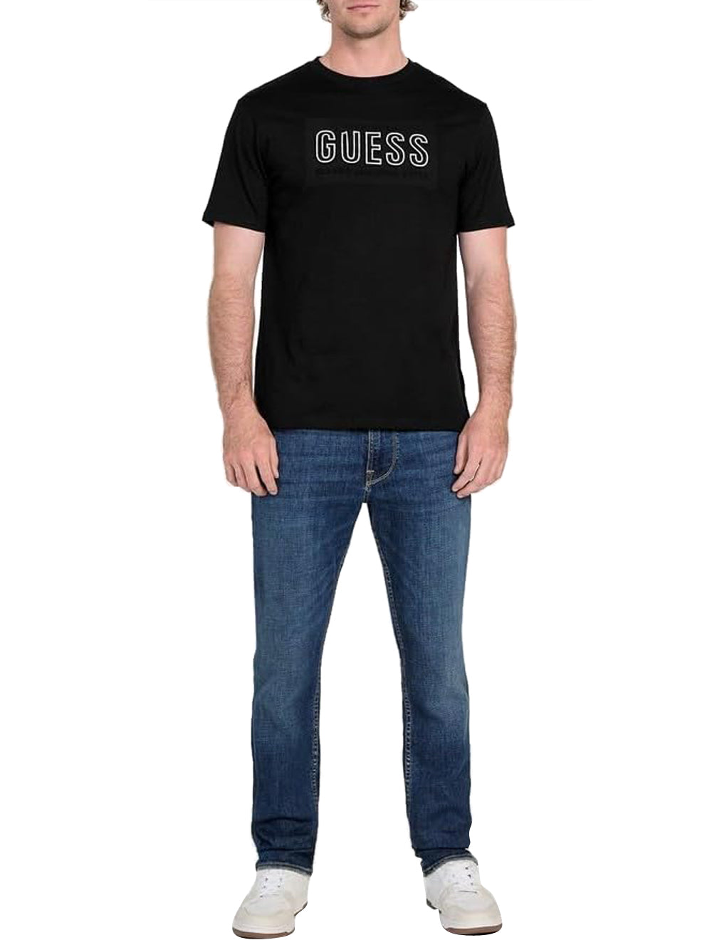 T-shirt a Maniche Corte Basic Embossed Logo Tee M5YI44 Jet Black Multi