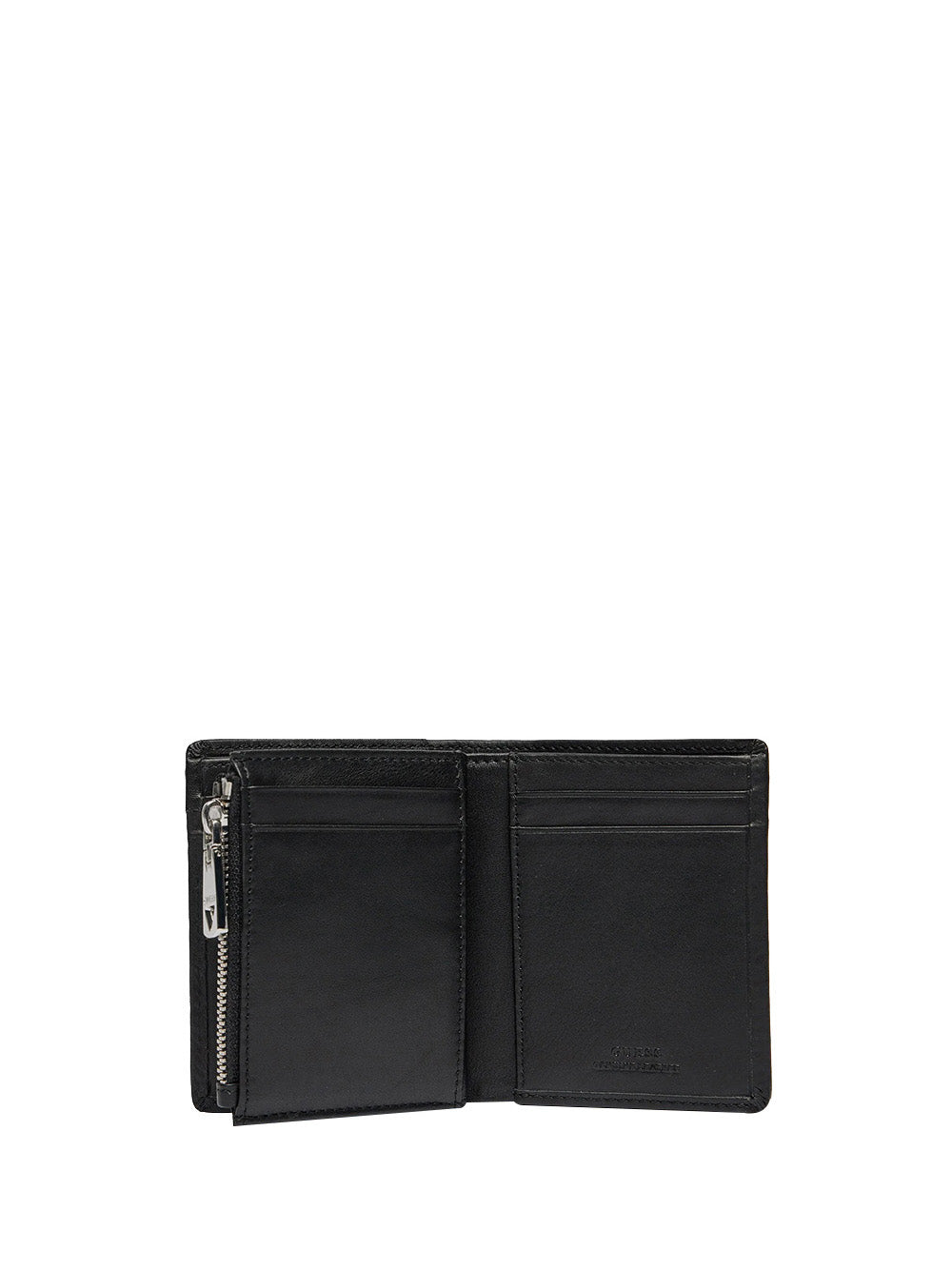 Portacarte Boston Bifold Top Zip Double SMNEBR Black