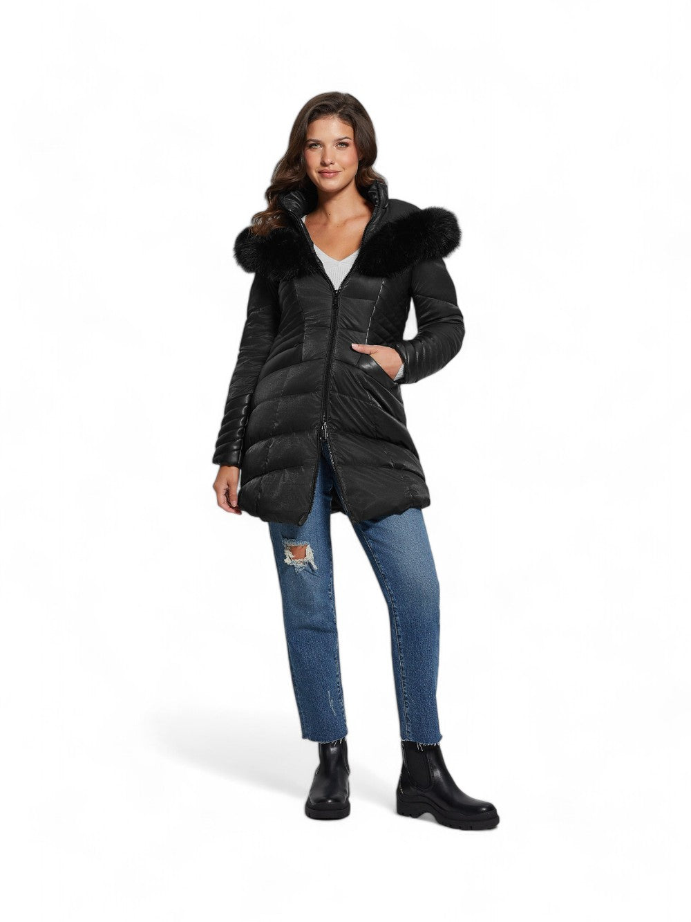 Piumino Pesante New Oxana W4BL61 Jet Black A996