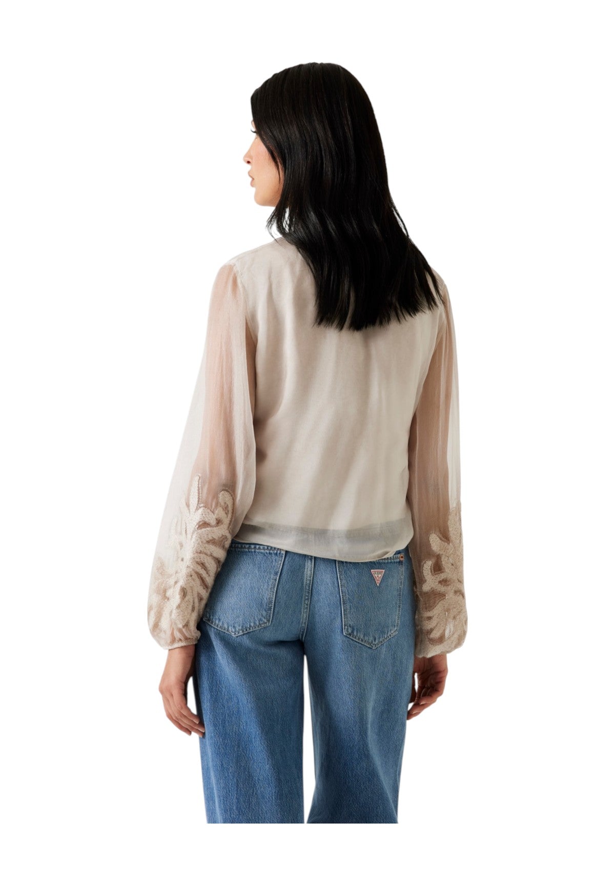 Camicia a Maniche Lunghe Ls Camilla Garment Dyed Top W5YH0V Desert Rider Multi