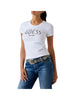 Guess T-shirt a Maniche Corte Cn Ss Guess Logo Tee W5YI05 Pure White
