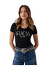 Guess T-shirt a Maniche Corte Cn Ss Guess Logo Tee W5YI05 Pure White