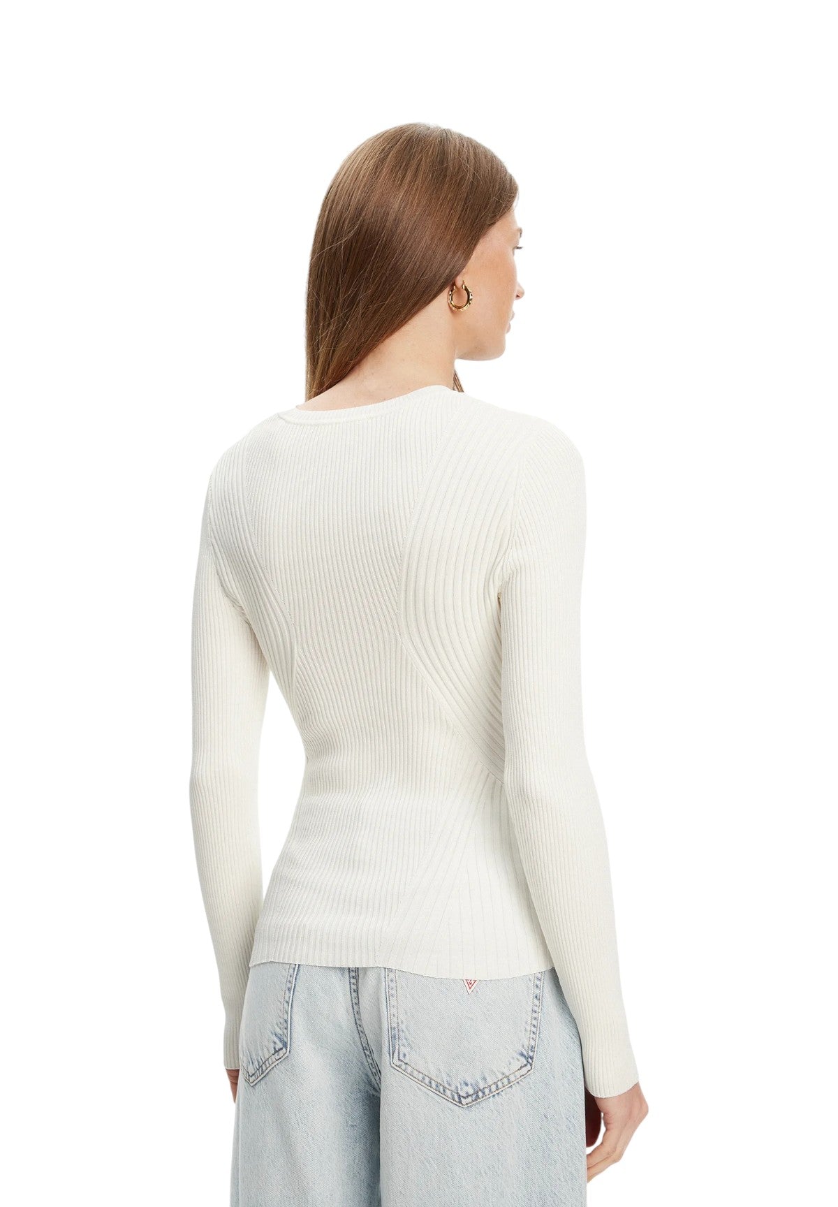 Maglione Girocollo Hanna W5YR08 Cream White