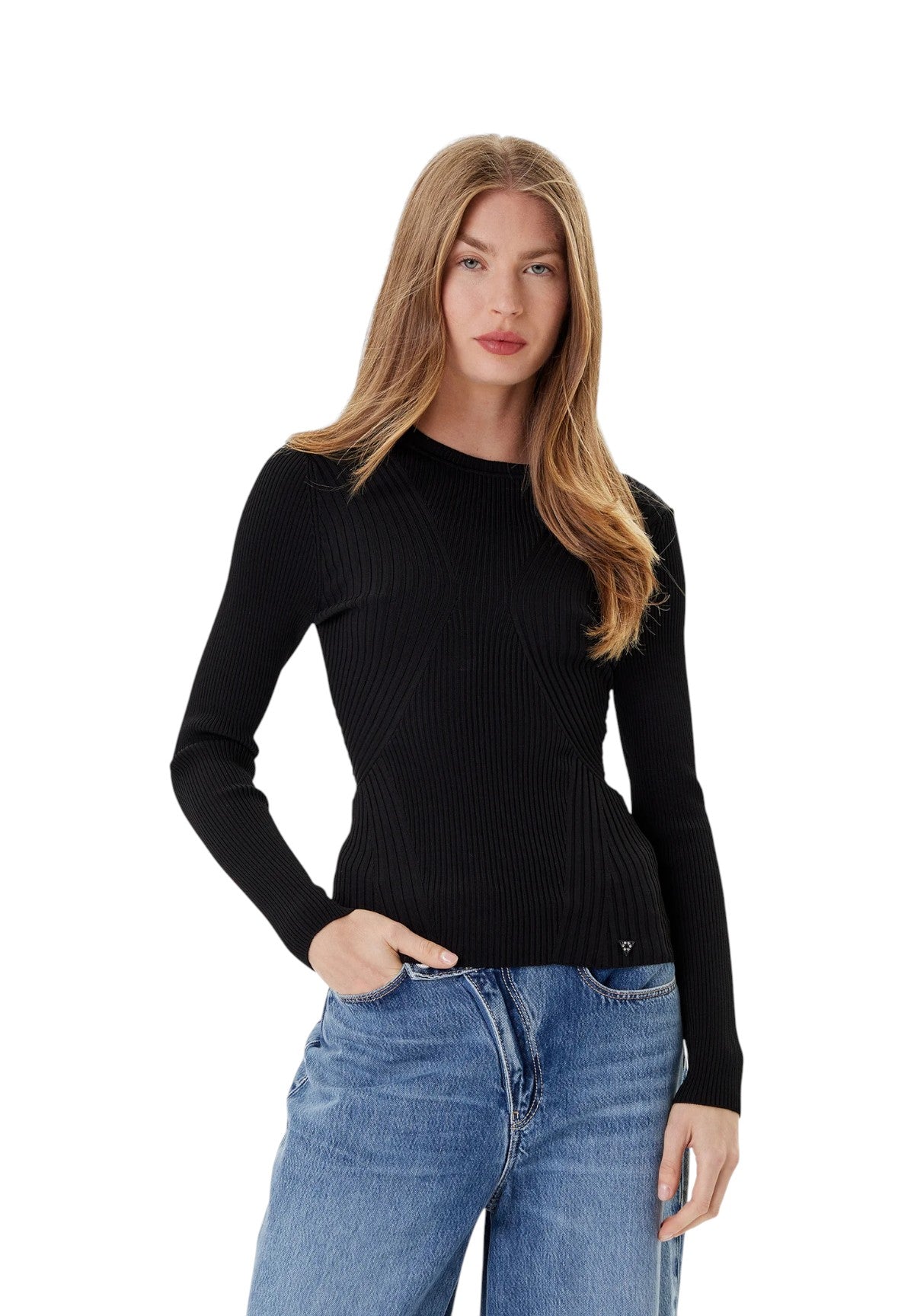 Maglione Girocollo Hanna W5YR08 Jet Black A996
