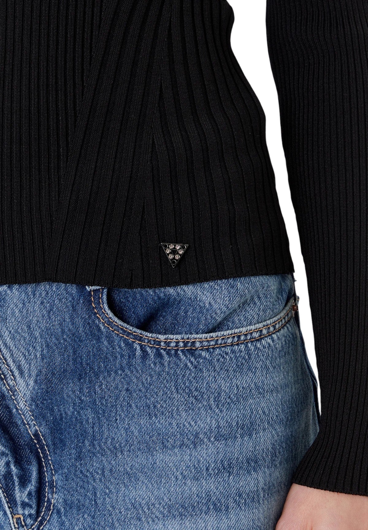 Maglione Girocollo Hanna W5YR08 Jet Black A996