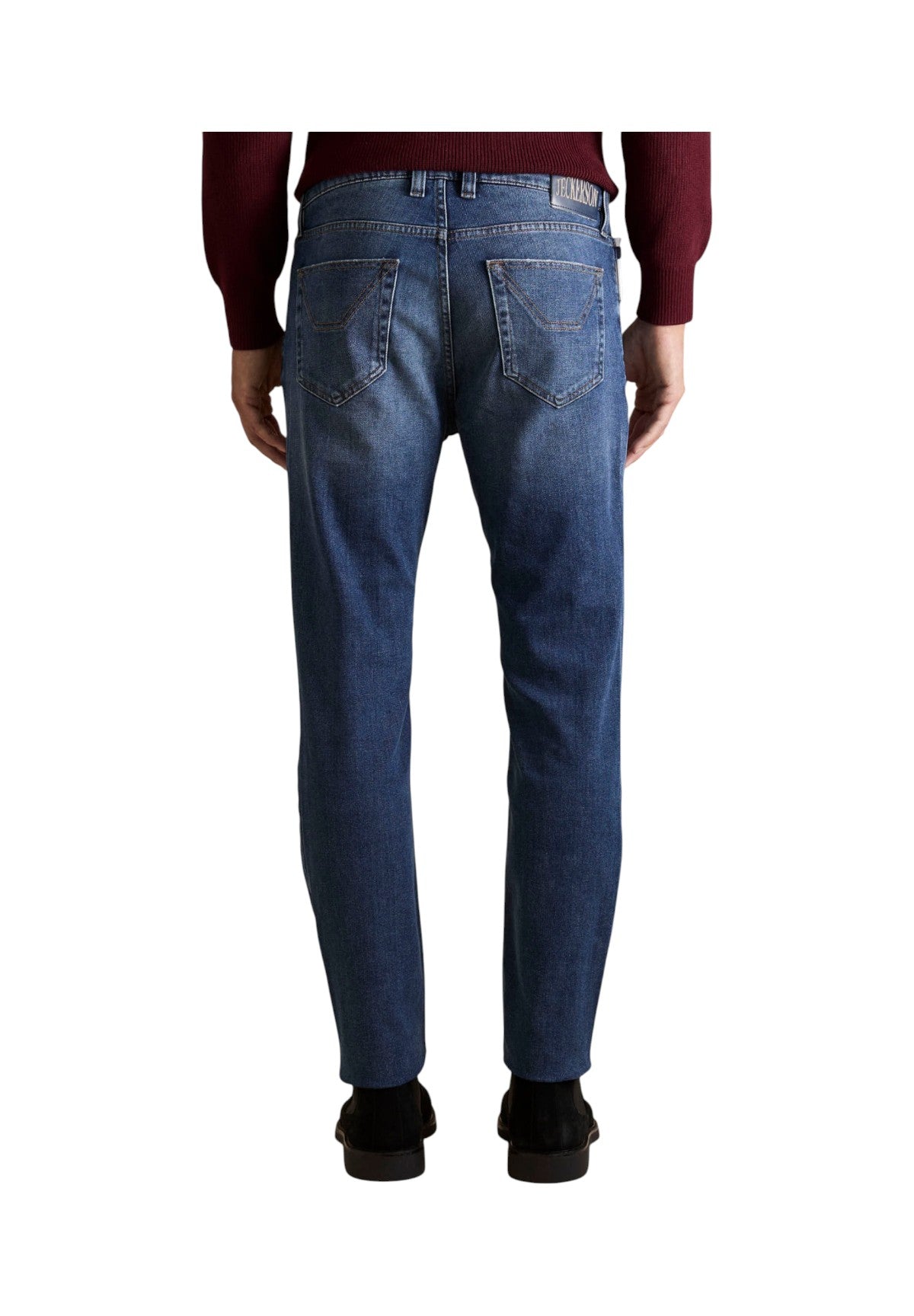 Pantaloni 5 Tasche Anniversary 5 Tasche ANNIV002 Blu Scuro Toppe Uk Colorata