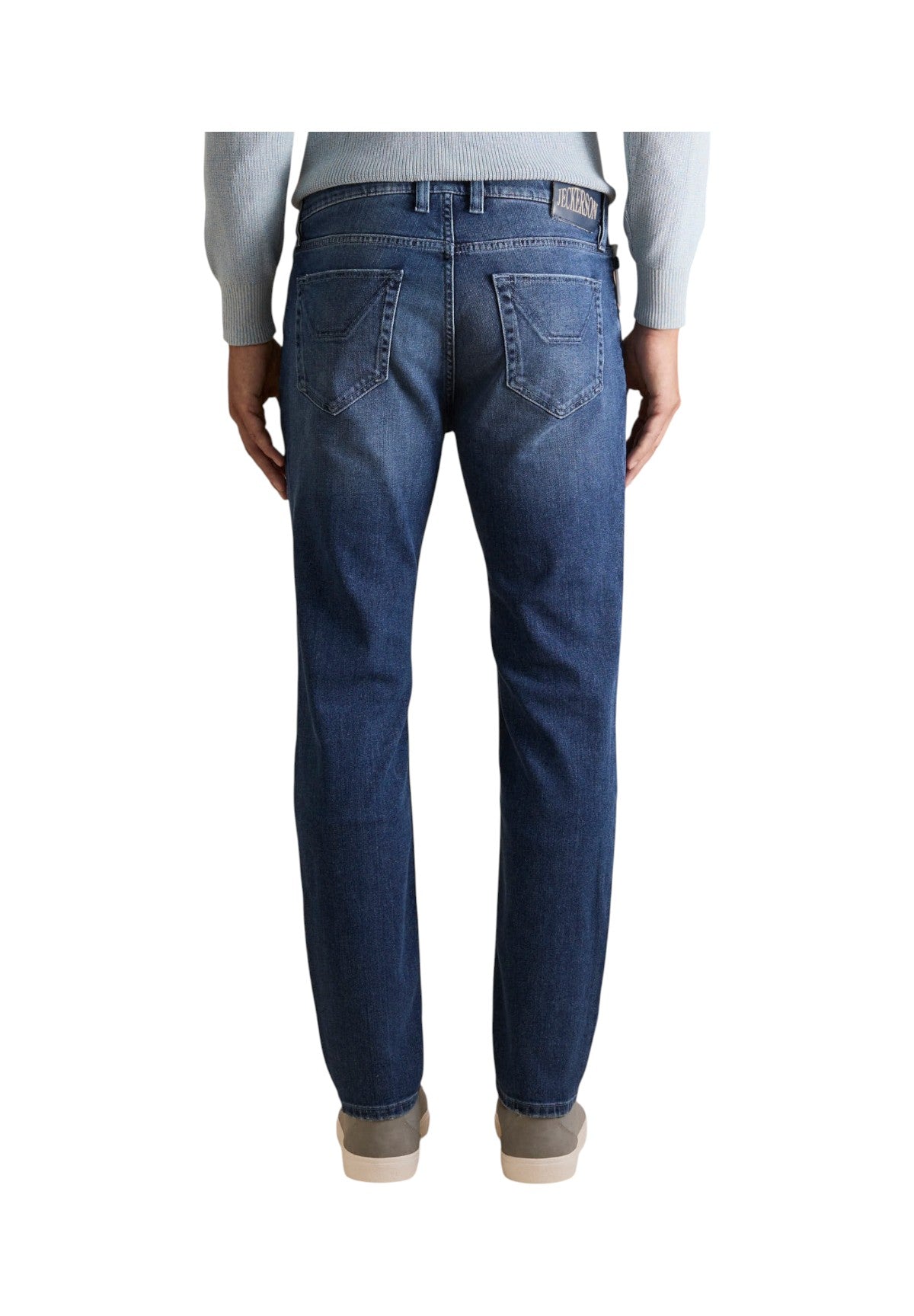 Pantaloni 5 Tasche Anniversary 5 Tasche ANNIV002 Blu Scuro Toppe Uk Blu