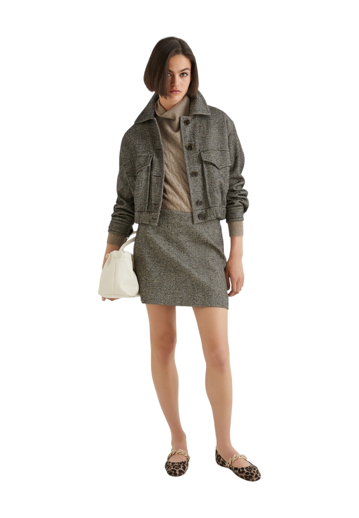 Maglione Collo Alto AEREO Fango
