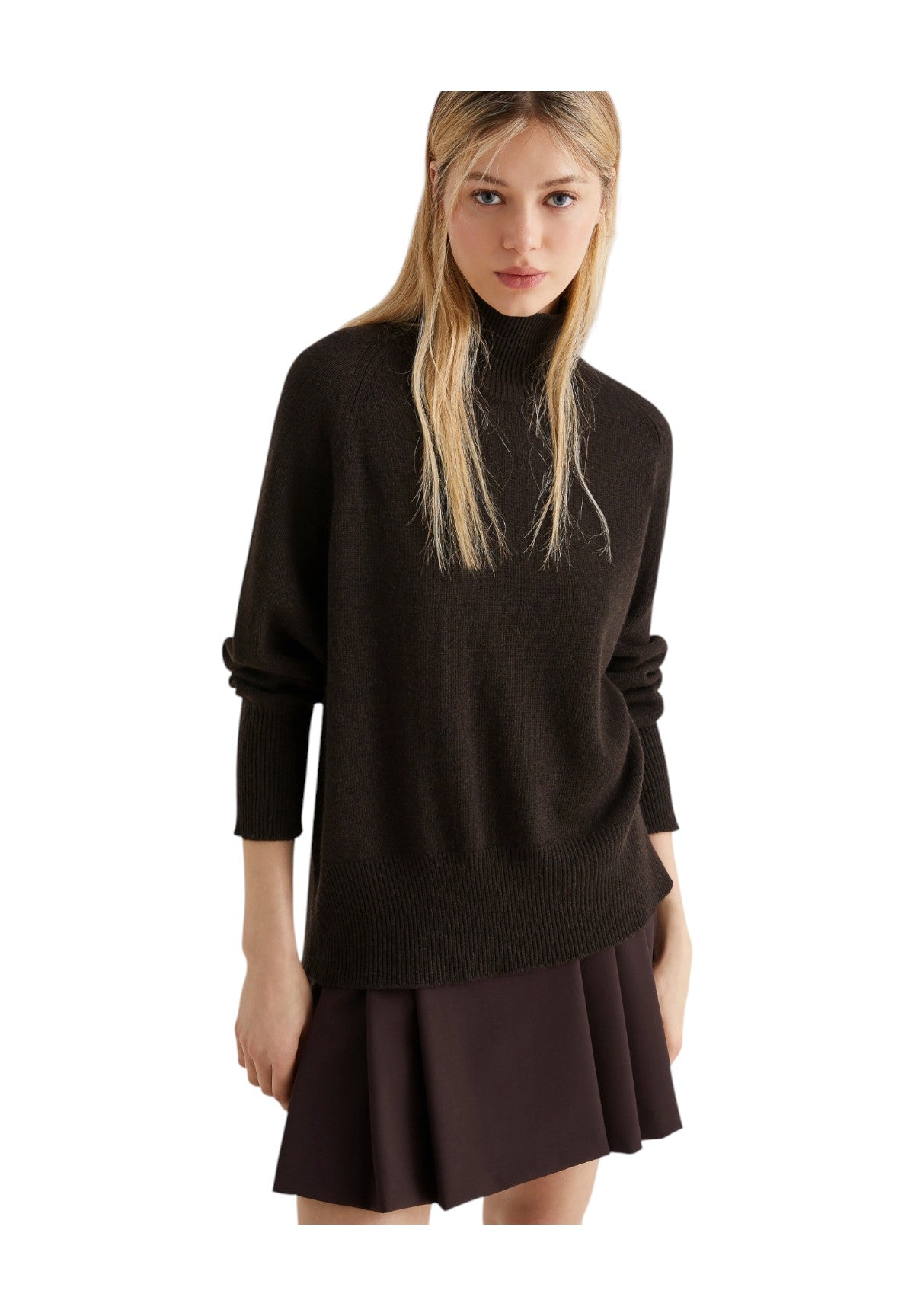 Maglione Collo Alto ISMAELE Marrone