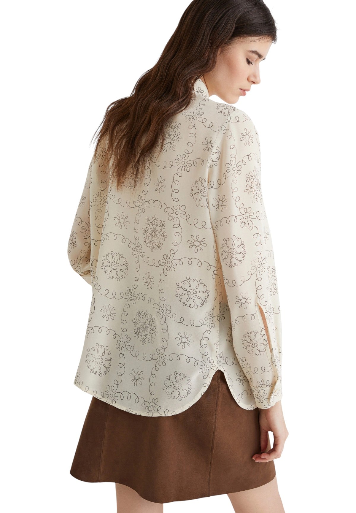 Camicia a Maniche Lunghe 2523116161200 TUNDRA Bianco Lana