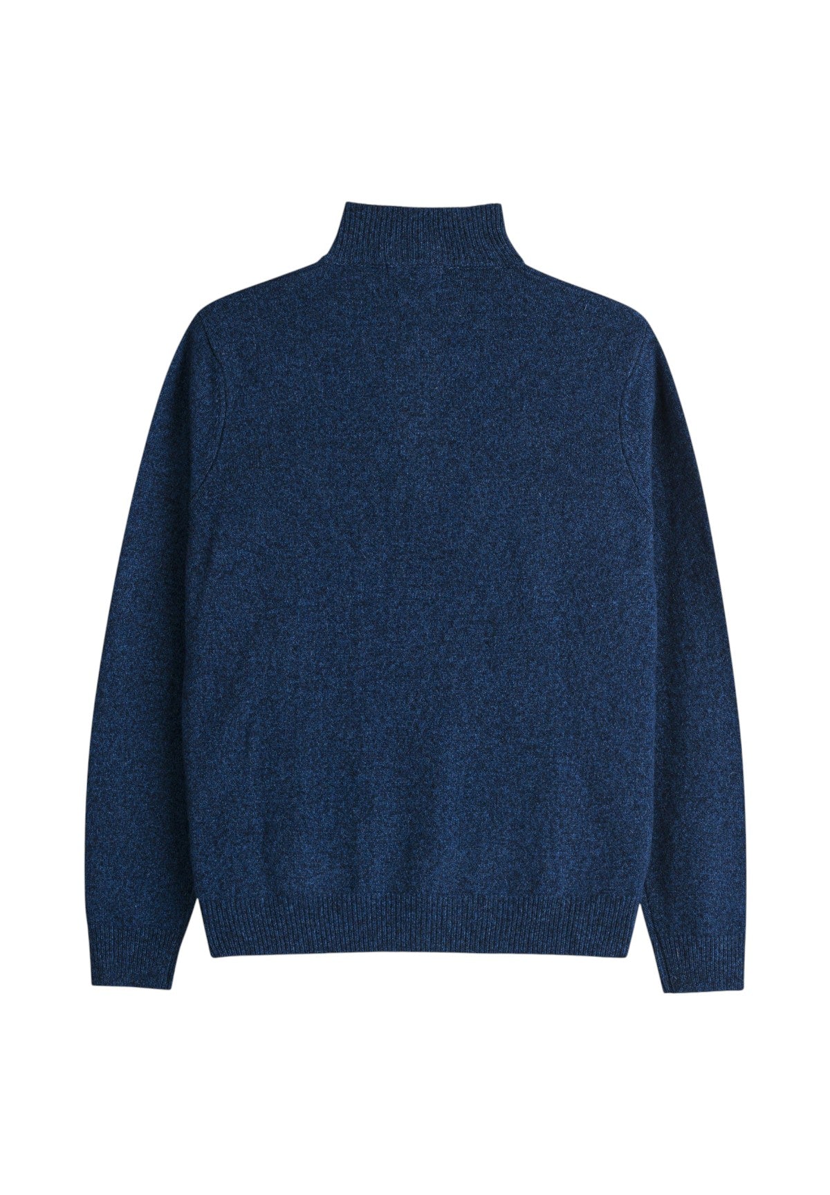 Maglione Collo Alto G7 Wool Mouline' Full-Zip Knit 11MKN109-03503 College Blue