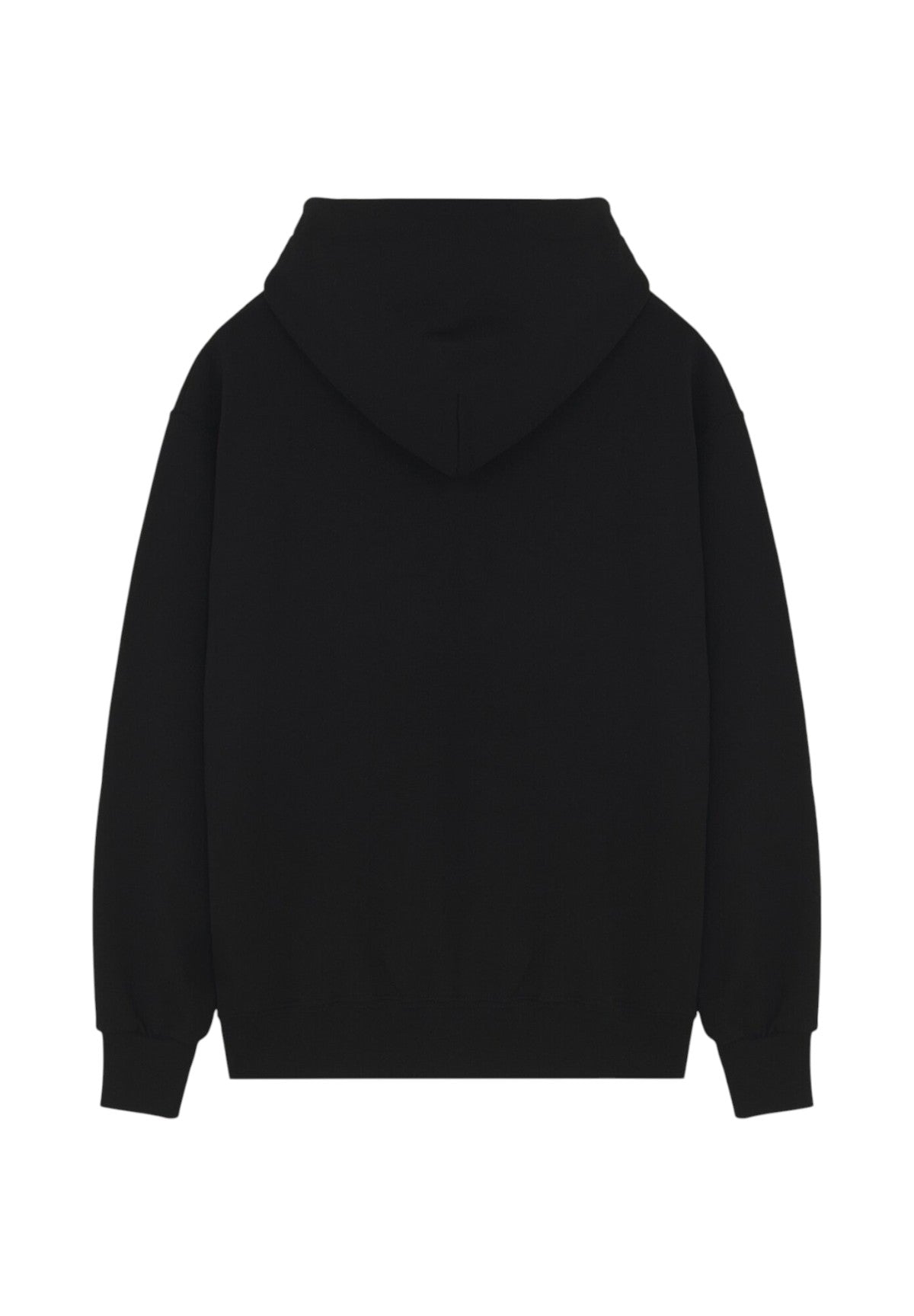 Felpa Pullover con Cappuccio Logo Embossed 25FWPRFE429 Nero
