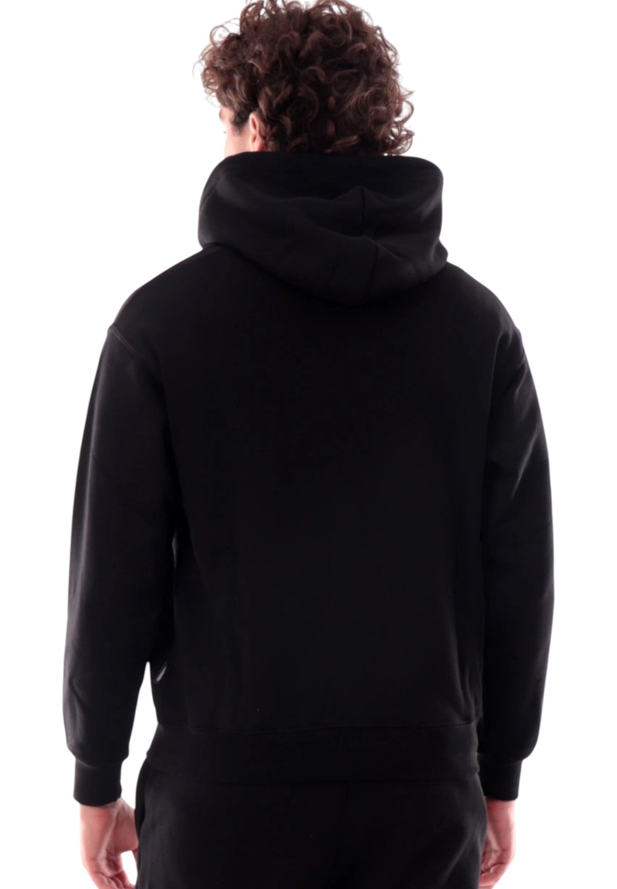 Felpa Full-Zip con Cappuccio Logo Embroidery 25FWPRFE433 Nero