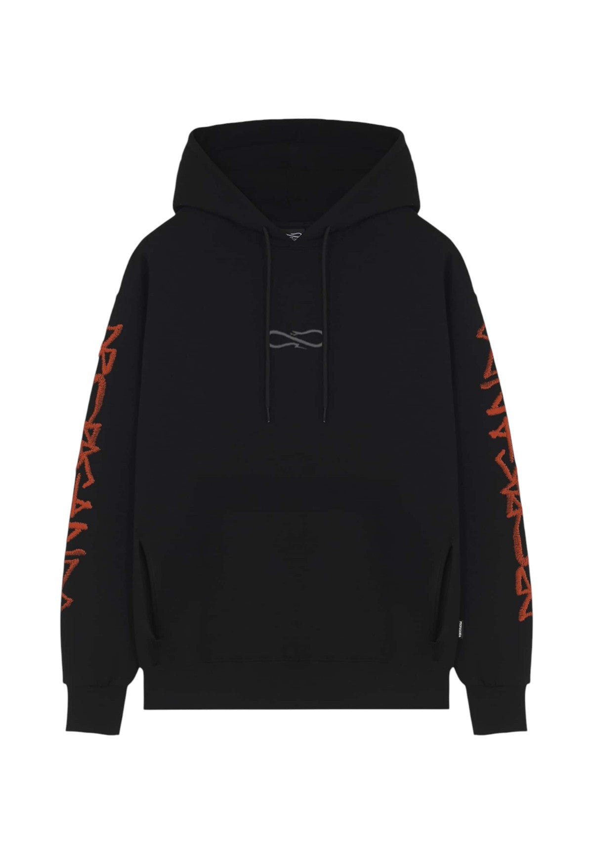 Felpa Pullover con Cappuccio Script 25FWPRFE437 Nero