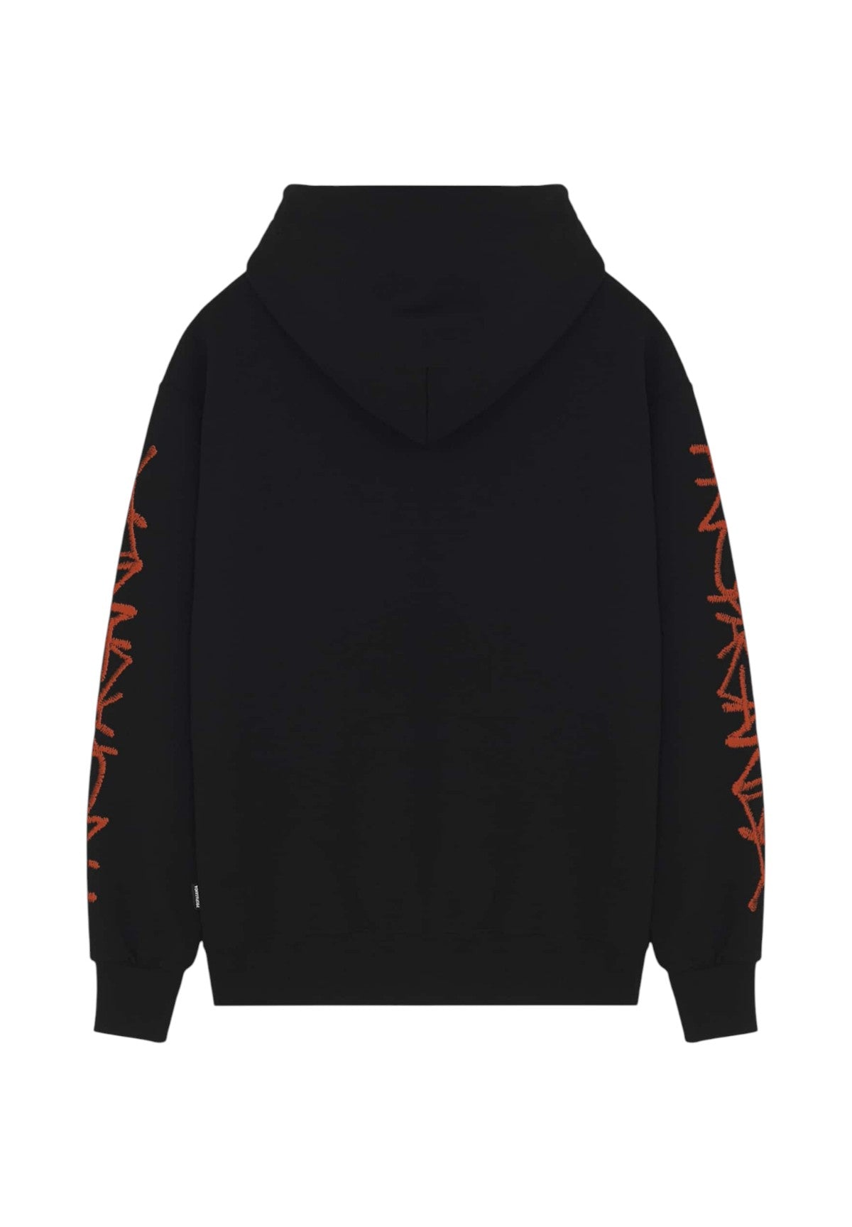 Felpa Pullover con Cappuccio Script 25FWPRFE437 Nero