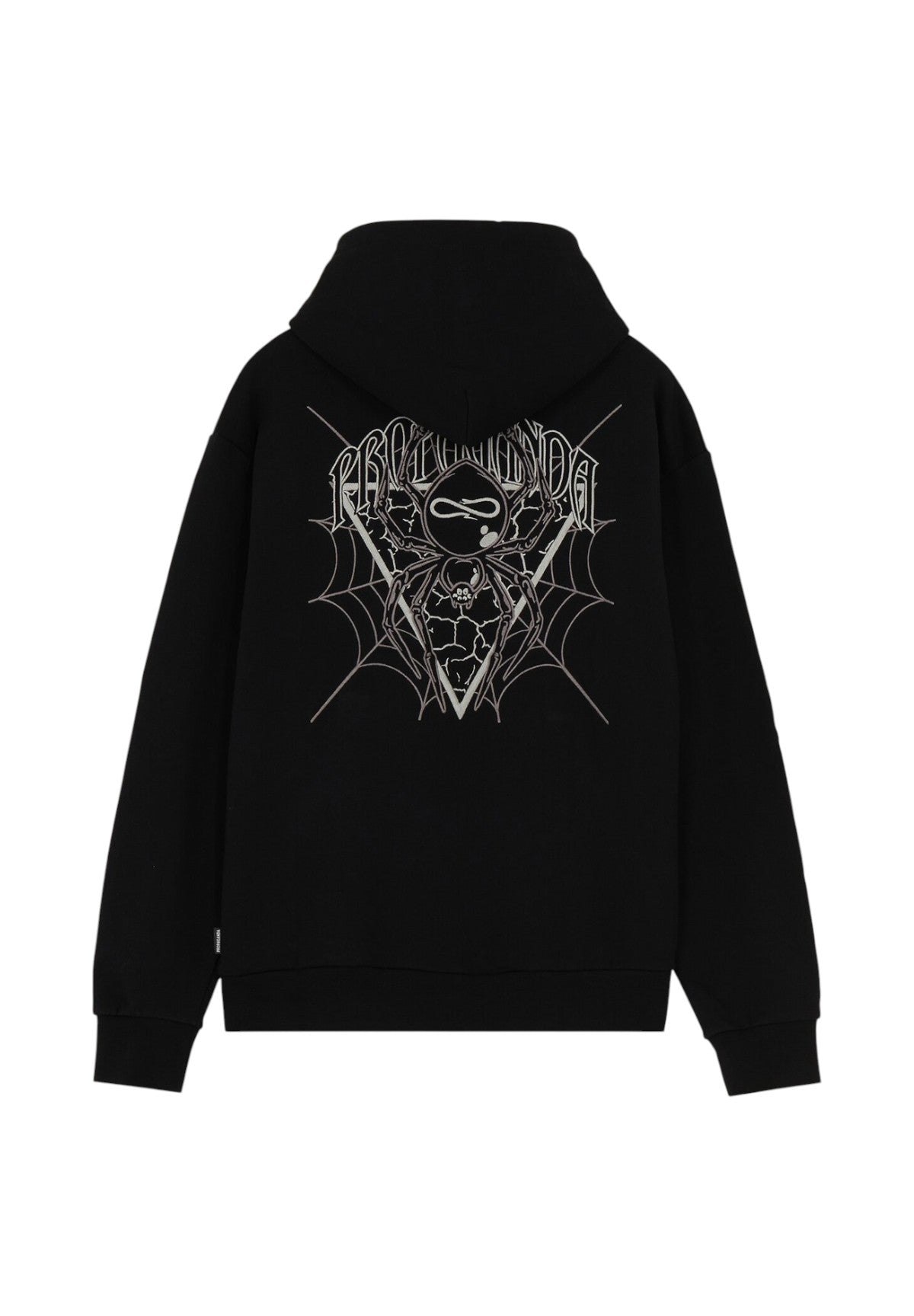 Felpa Pullover con Cappuccio Triangle Web 25FWPRFE484 Nero