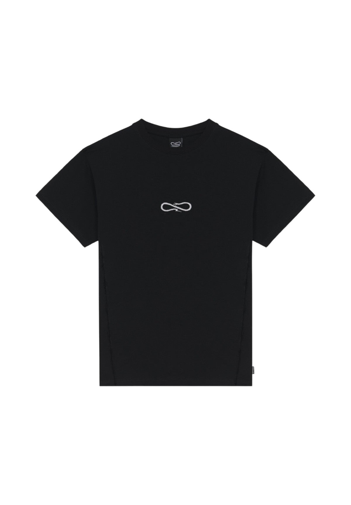 T-shirt a Maniche Corte Logo Script Embroidery 25FWPRTS529 Nero