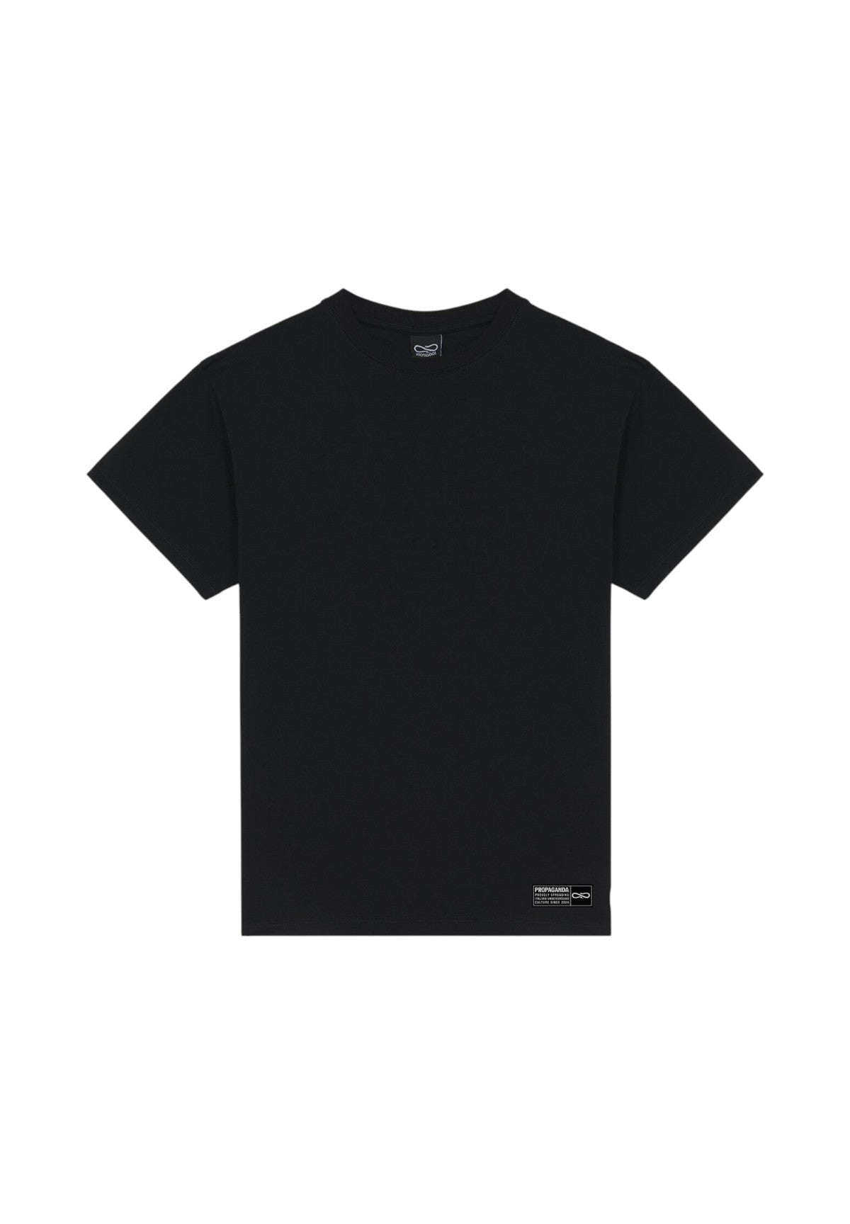 T-shirt a Maniche Corte Label Gold 25FWPRTS539 Nero