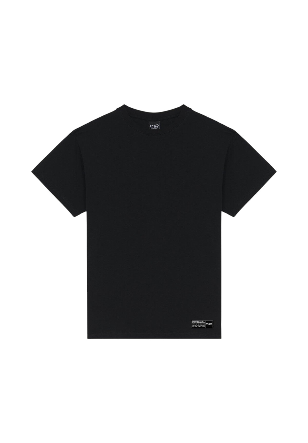 T-shirt a Maniche Corte Label Bicolor 25FWPRTS545 Nero