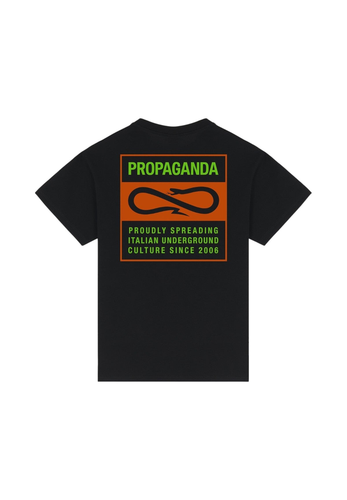 T-shirt a Maniche Corte Label Bicolor 25FWPRTS545 Nero