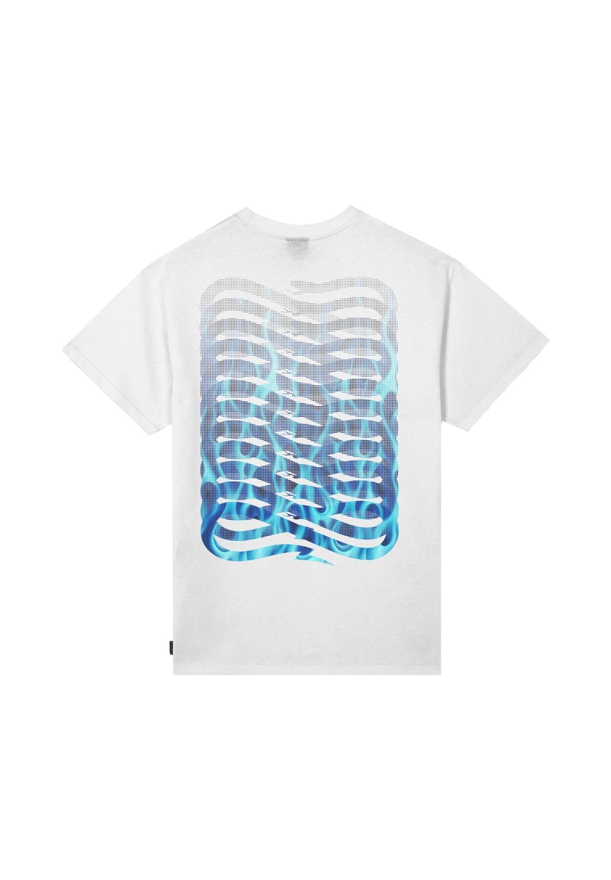 T-shirt a Maniche Corte Ribs Flame 25FWPRTS563 Bianco