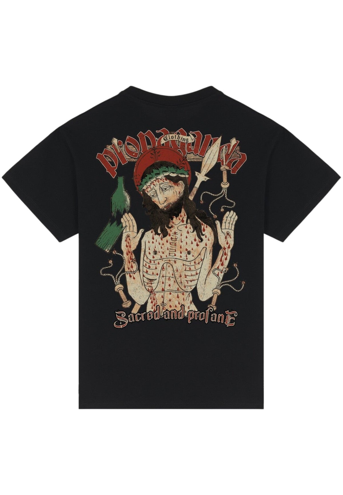T-shirt a Maniche Corte Sorrow 25FWPRTS590 Nero