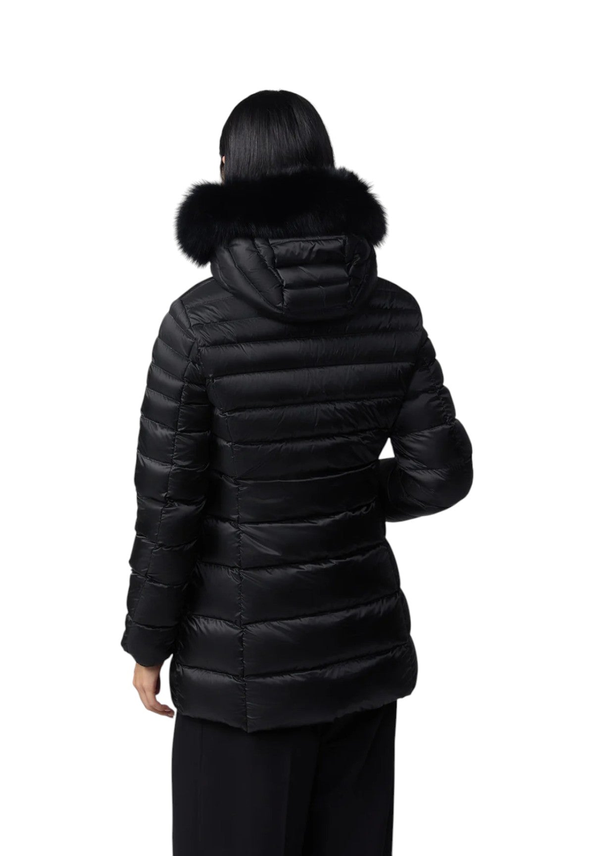Piumino Pesante LONG MEAD FUR JACKET Black