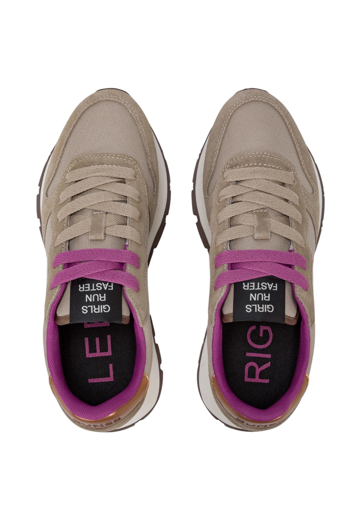 Sneakers Ally Solid Z45201 Beige Scuro