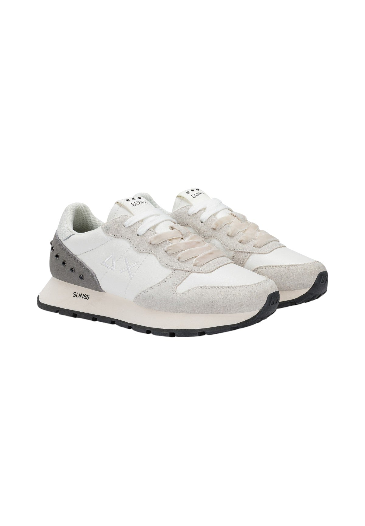 Sneakers Ally Studs Z45206 Bianco Panna