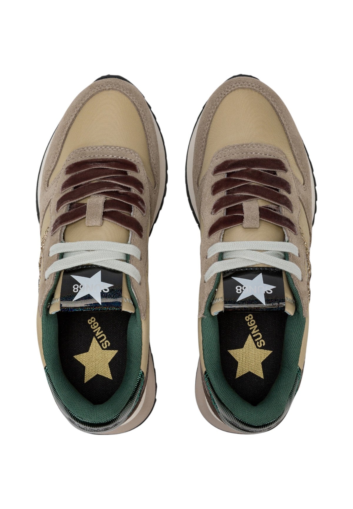 Sneakers Stargirl Glitter Logo Z45217 Beige Scuro