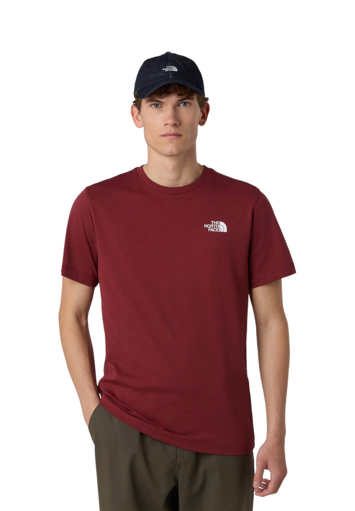 T-shirt a Maniche Corte Box NSE NF0A87NP Bordeaux