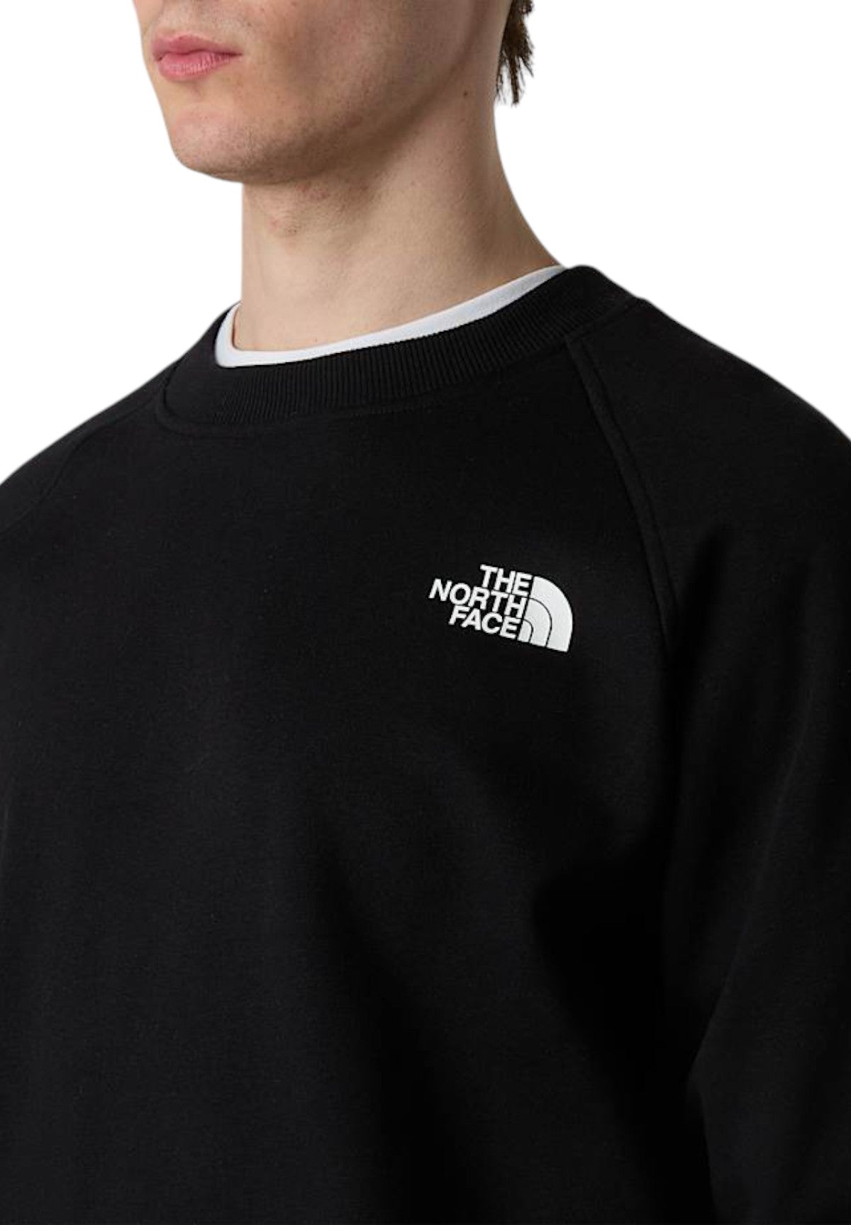 Felpa Pullover con Cappuccio Raglan Box NSE NF0A89F9 Nero