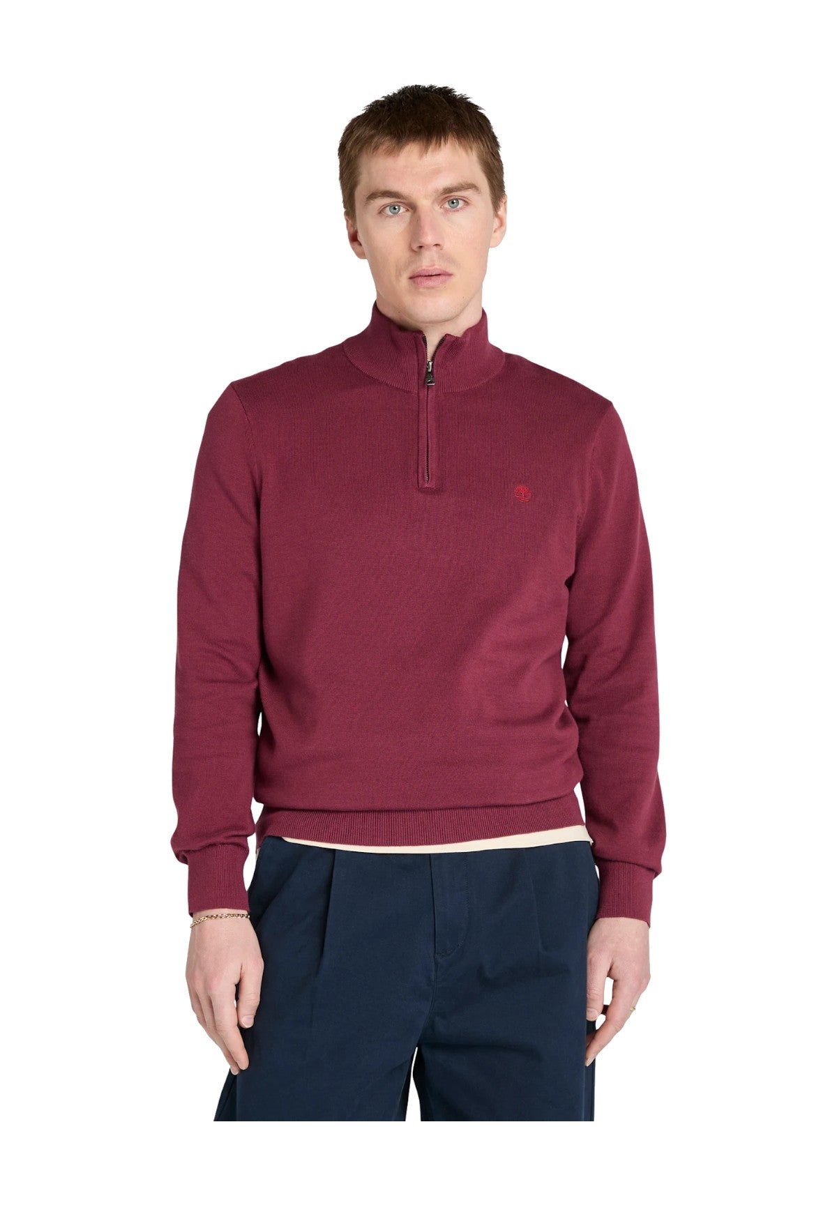 Maglione Collo Alto Williams River Cotton TB0A2BMX Burgundy