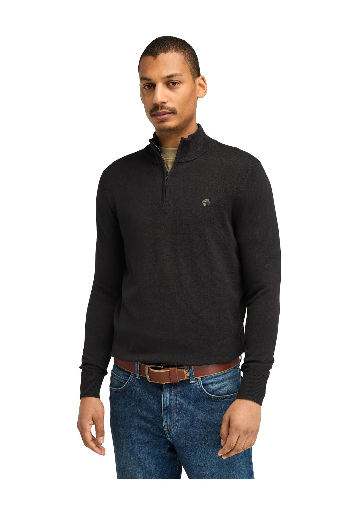 Maglione Collo Alto Williams River Cotton TB0A2BMX Black, Pavement