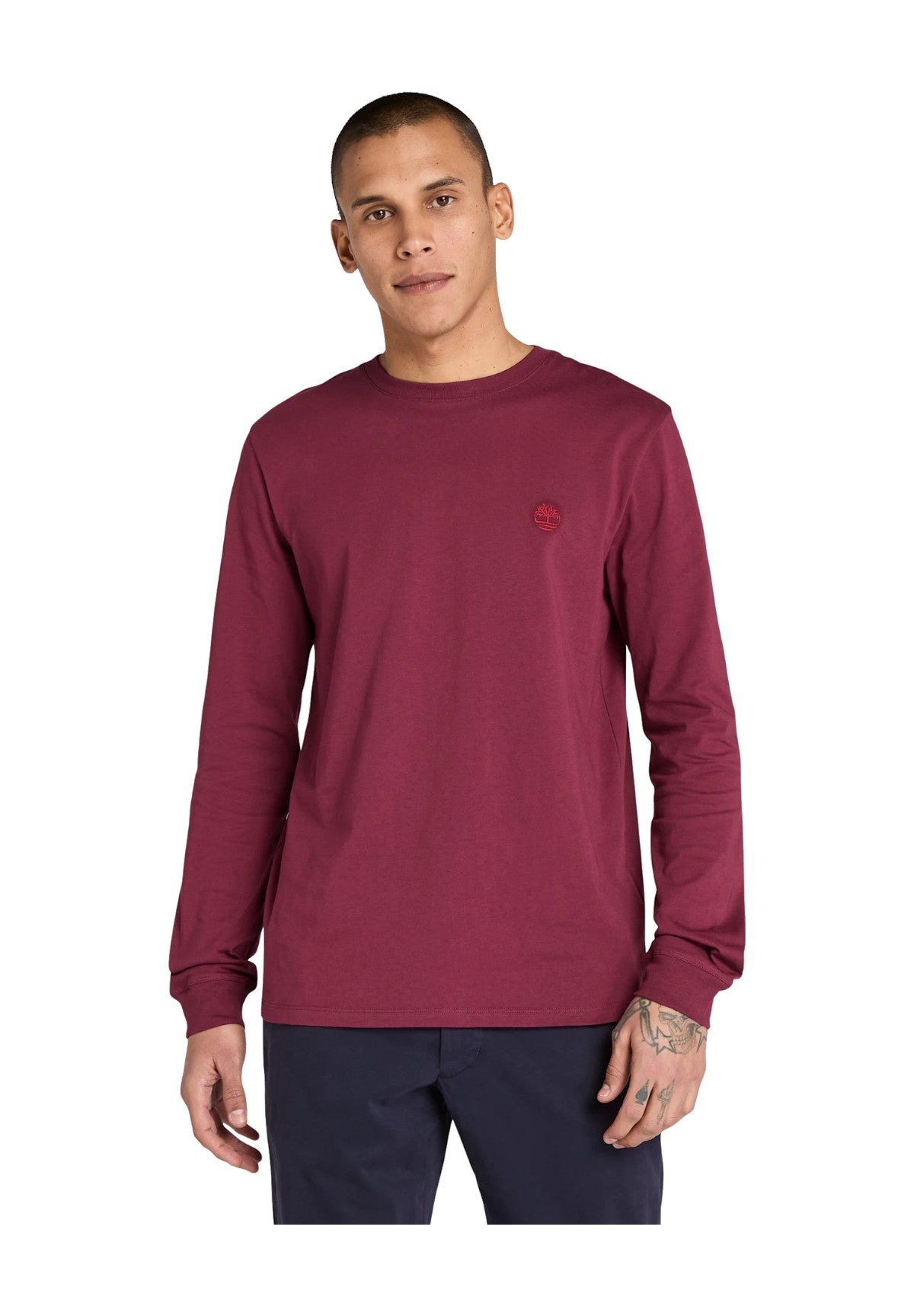 T-shirt a Maniche Lunghe Dunstan River TB0A2BQ3 Burgundy