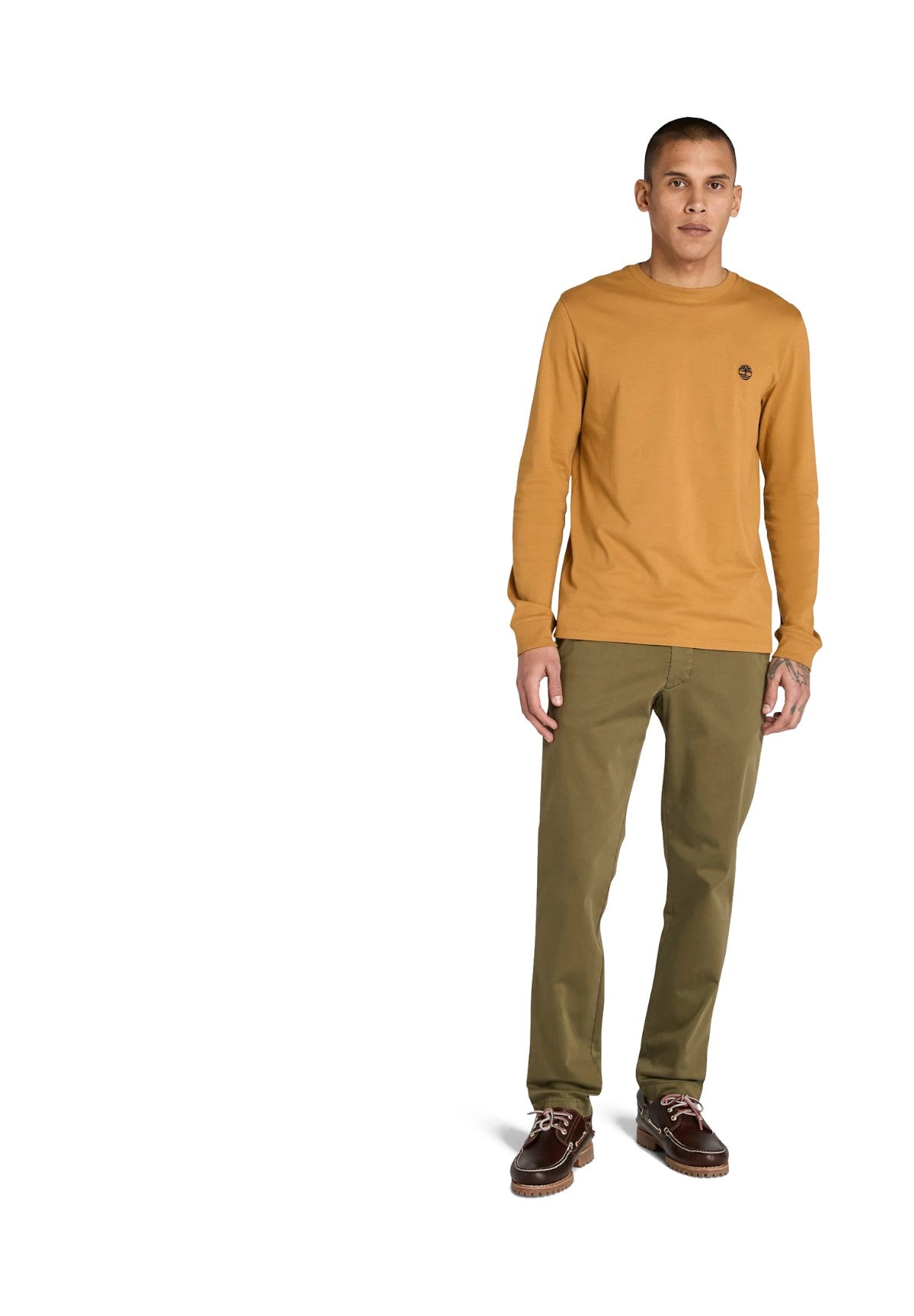 T-shirt a Maniche Lunghe Dunstan River TB0A2BQ3 Wheat Boot