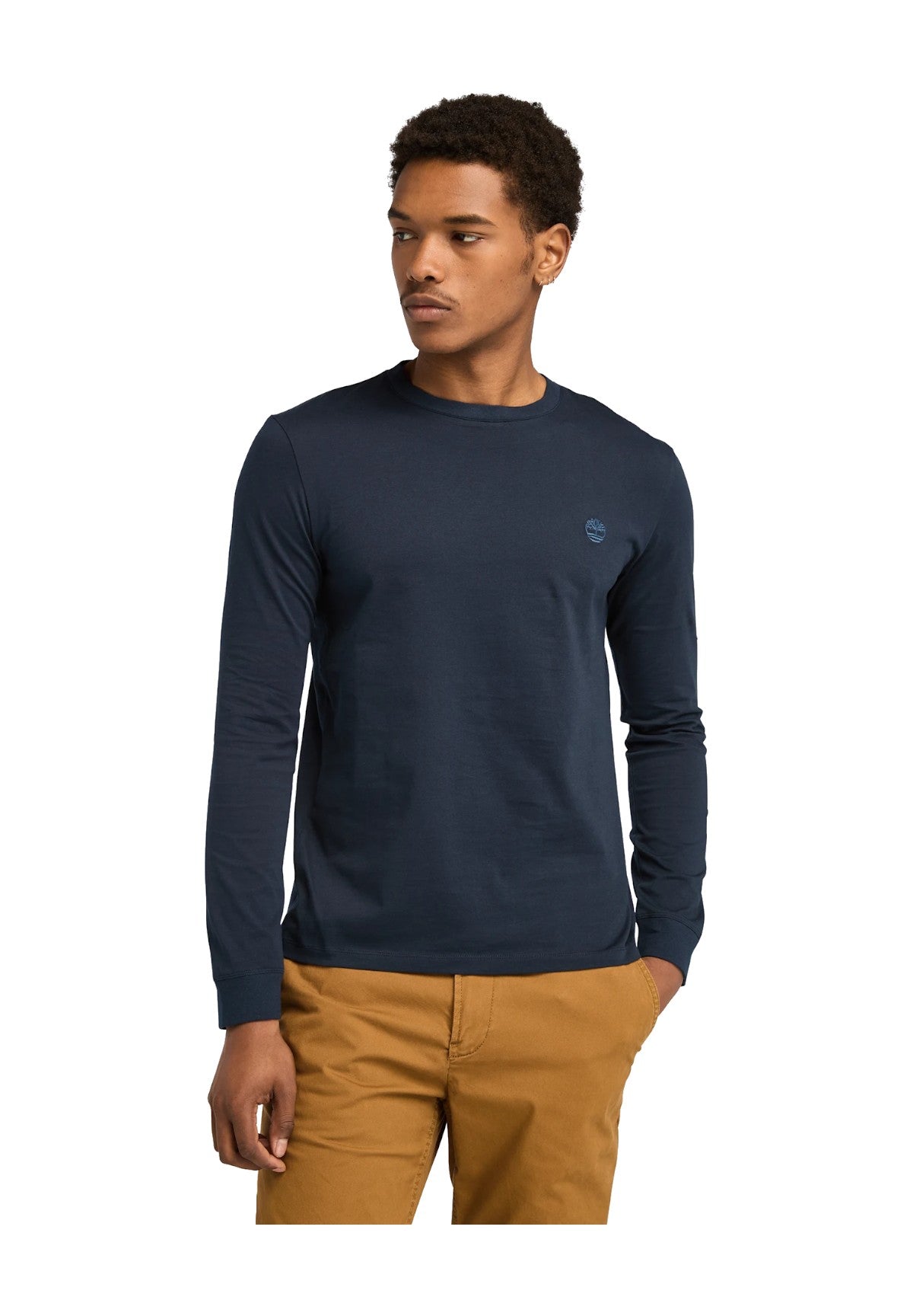 T-shirt a Maniche Lunghe Dunstan River TB0A2BQ3 Dark Sapphire, Dark Denim