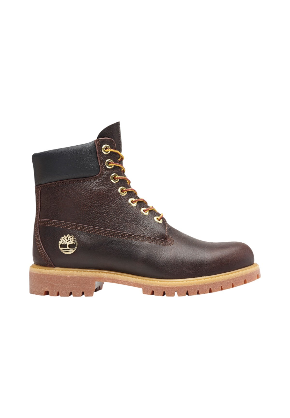 Scarponcini Timberland Premium 6 Inch Lace Up TB0A2P6W Dk Brown Full Grain W Blk